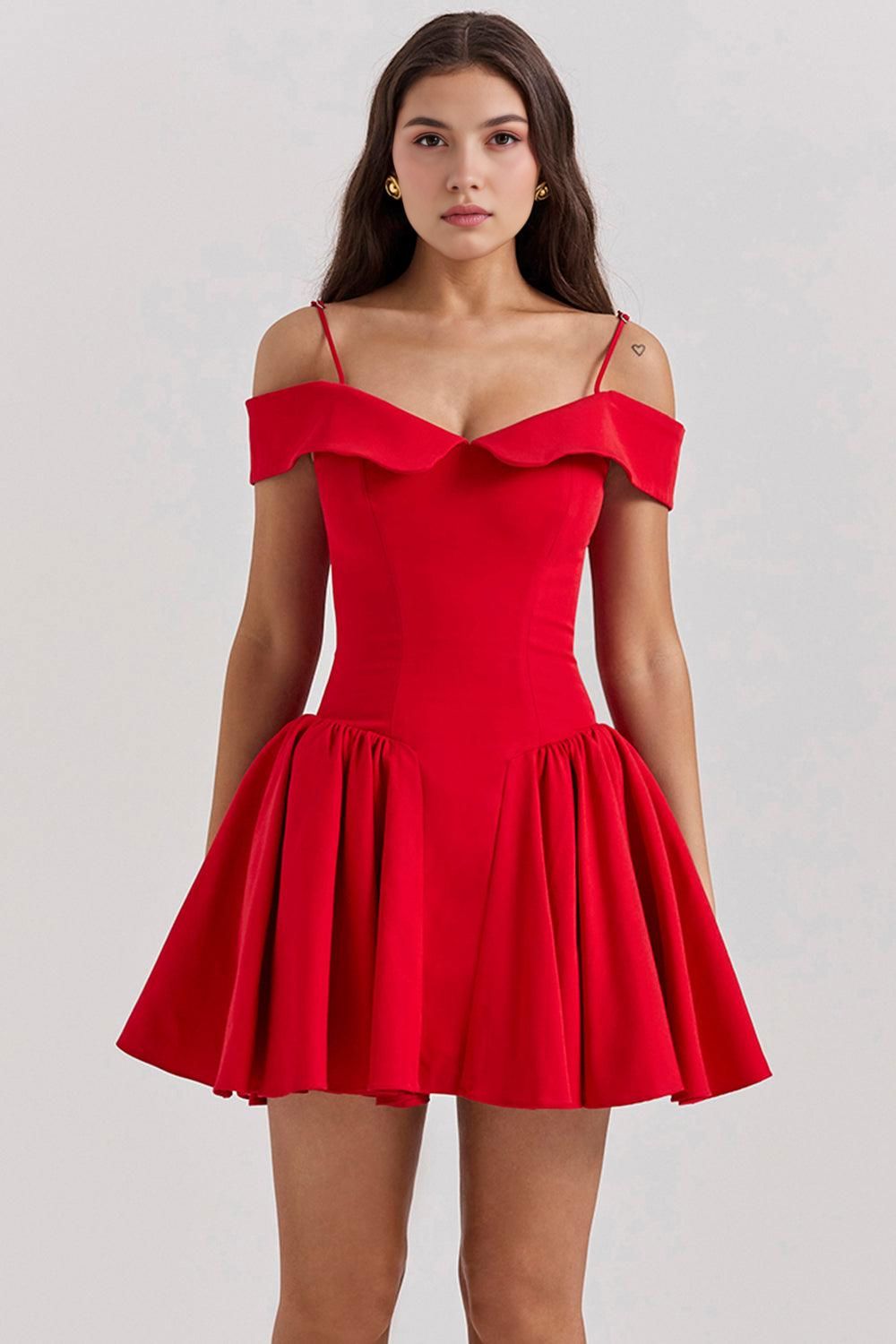 Chloé kurzes Kleid Chloé kurzes Kleid Rosa Chic Rot M