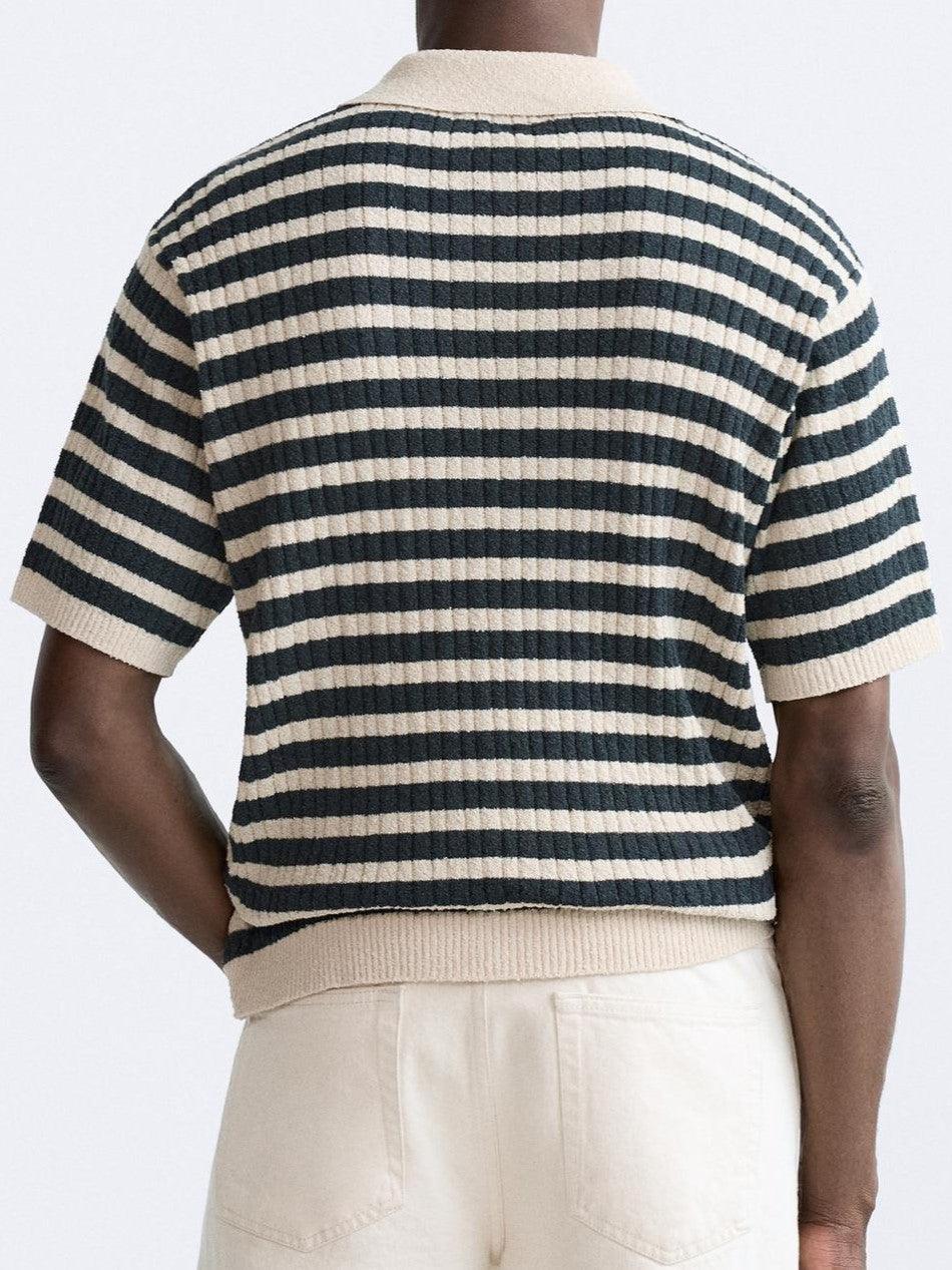 NOBA Knitted Striped Polo